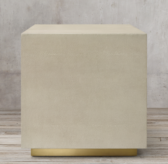 Graydon Shagreen Plinth Side Table