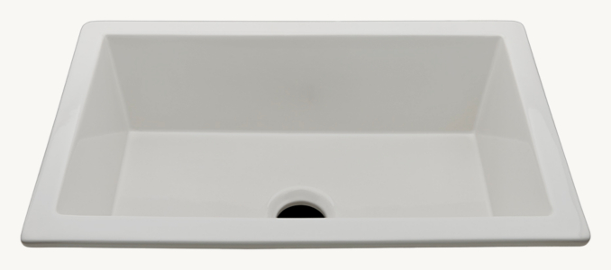 Waterworks Clayburn Fireclay Kitchen Sink With Center Drain