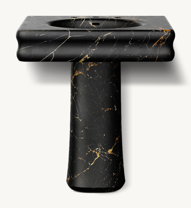 Waterworks Centuria Deck-Mounted Marble Lavatory Sink 30