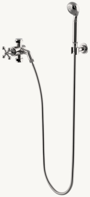 Waterworks Dash Handshower On Hook With Diverter and lever handle