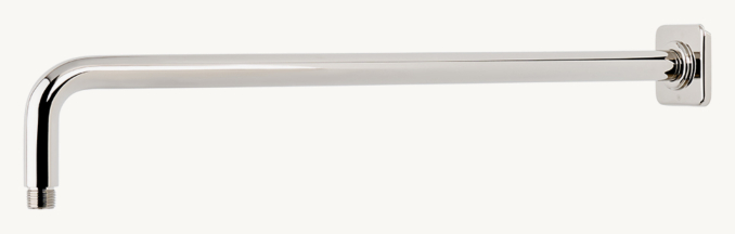Waterworks Ludlow 22" Wall-Mounted 90-Degree Shower Arm With Flange 
