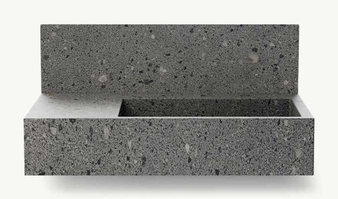 Waterworks Marta Deck-Mounted Marble Lavatory Sink 30\" X 22 3/4\" X 6\" With 30\" X 8\" X 3/4\" Backsplash