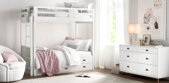 Avalon - Chambre lit superposé avec rangement