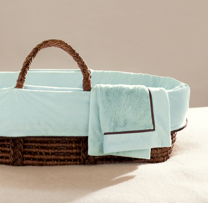 Restoration hardware moses basket bedding sales