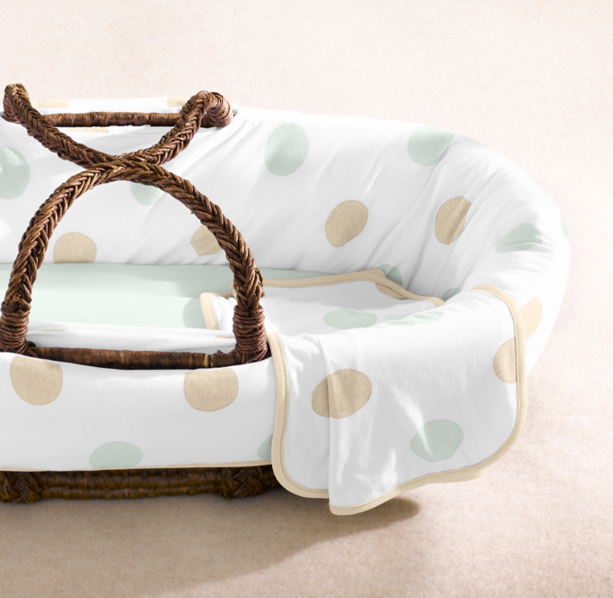 Restoration hardware moses basket bedding sales