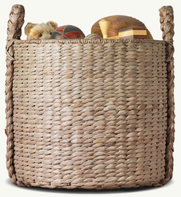 Seagrass Oversized Toy Basket - Ash 