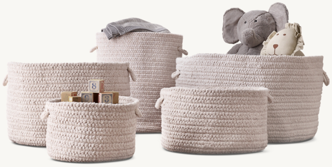 Braided Wool Storage - Natural 