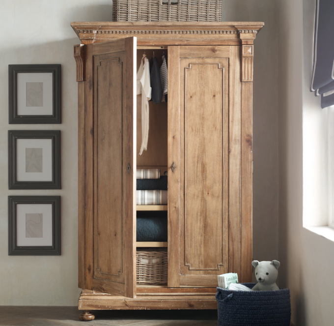 Restoration hardware armoire wardrobe discount