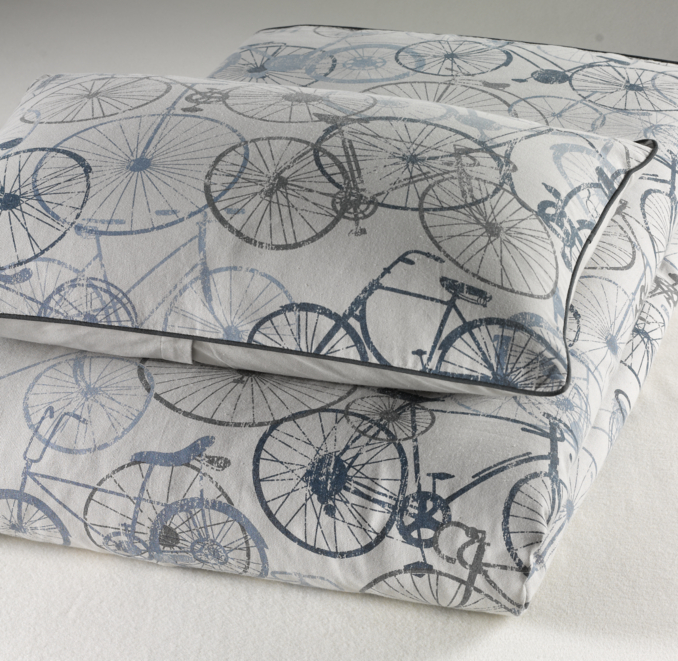 Vintage Bicycle Sham | RH Baby & Child