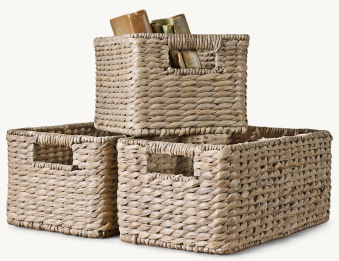Seagrass Shelf Basket - Ash 