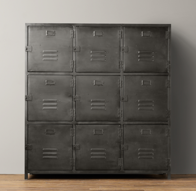 入手困難！Restoration Hardware クローゼット Vintage Locker 9-Door Cabinet | RH