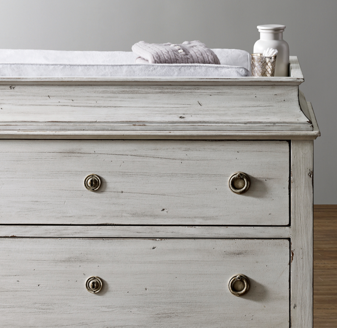antique grey mist dresser Evolur Julienne 6-Drawers Antique Grey Mist Double Dresser