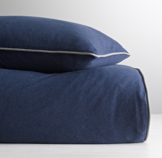 Heathered Jersey Duvet Cover 
