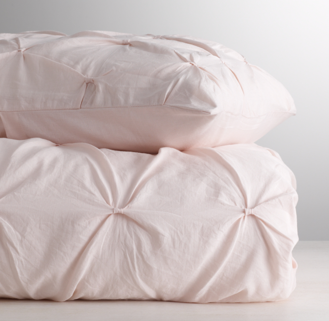 Pintucked Bow Duvet Cover 
