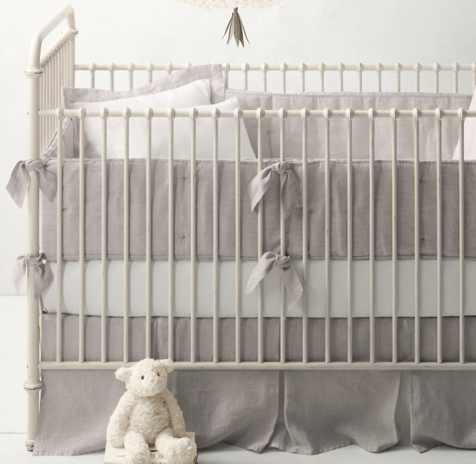 Washed Organic Linen Nursery Bedding Collection