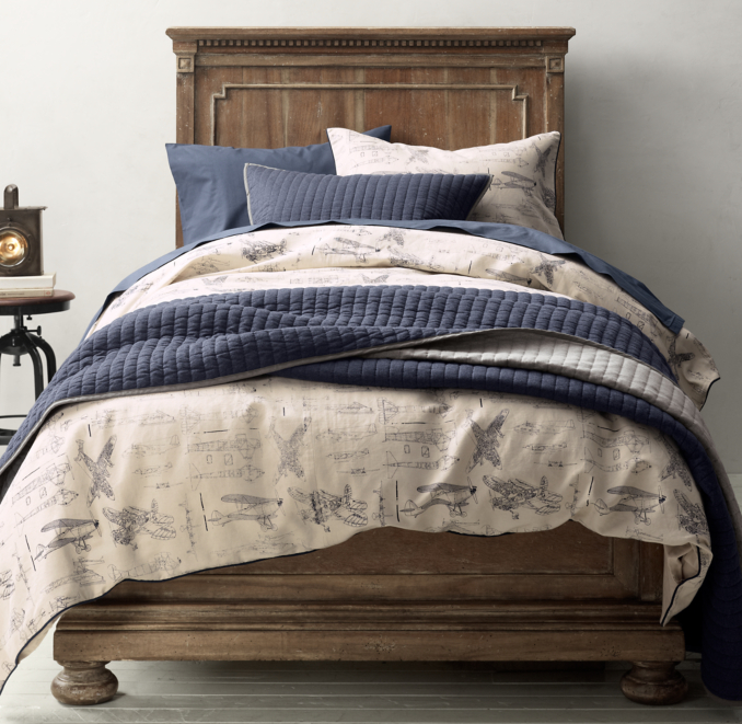 Airplane Rh Crib Bedding Restoration Hardware Boys Bedding Top