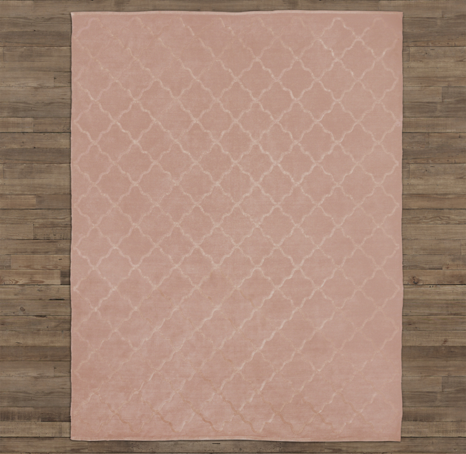 Merle Embroidered Chenille Rug 