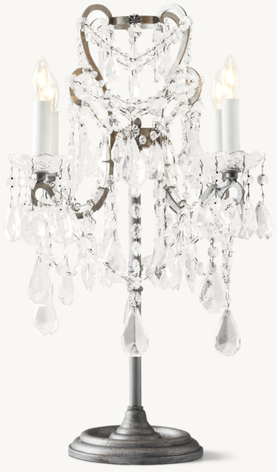 Manor Court Crystal Table Lamp  