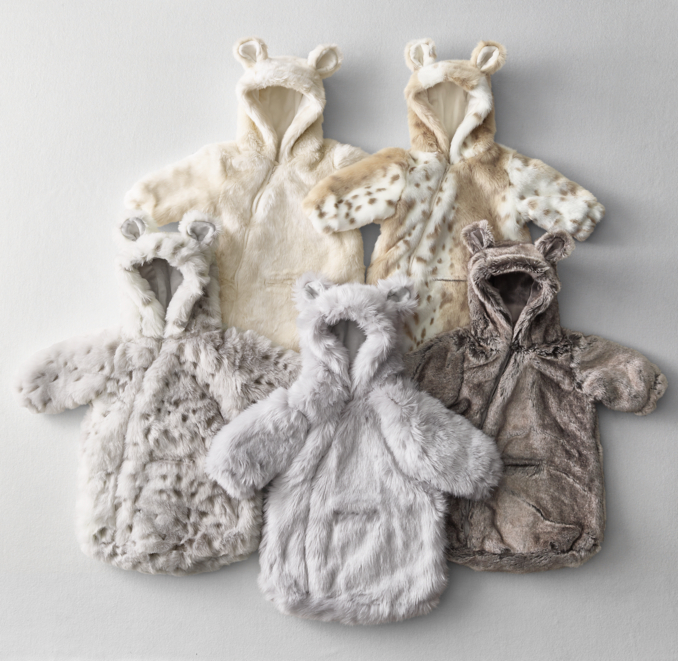 Luxe Faux Fur Baby Bunting | RH