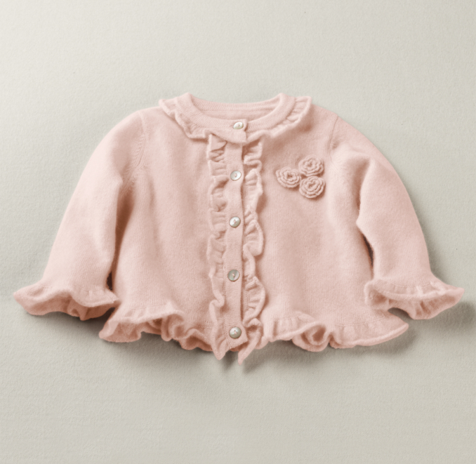 Ruffled Cashmere Sweater 
