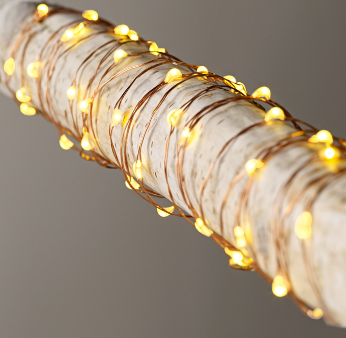 Starry String Lights Amber Lights on Copper Wire RH
