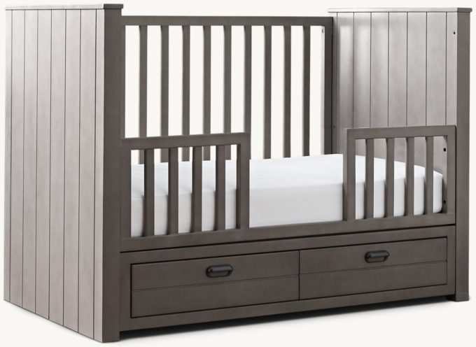 Haven Storage Panel Crib Toddler Bed Kit RH Baby Child