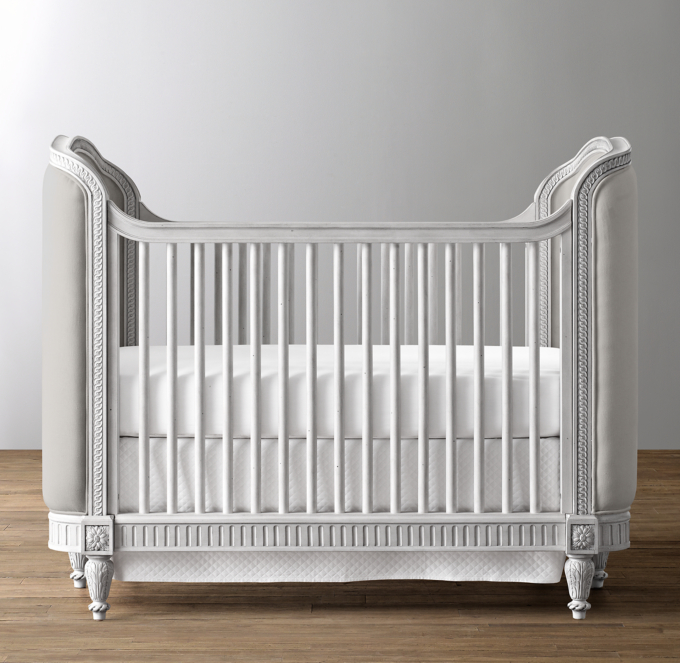 Antique best sale grey crib