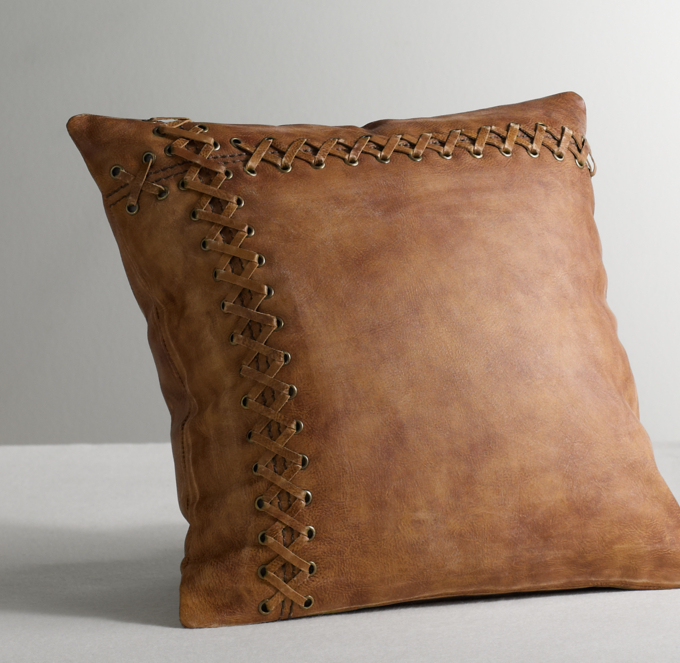 Leather Catcher s Mitt Pillow Cover RH Baby Child