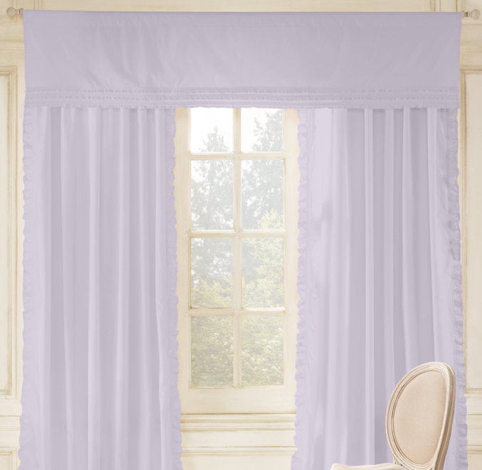Vintage-Washed Ruffle Valance | RH