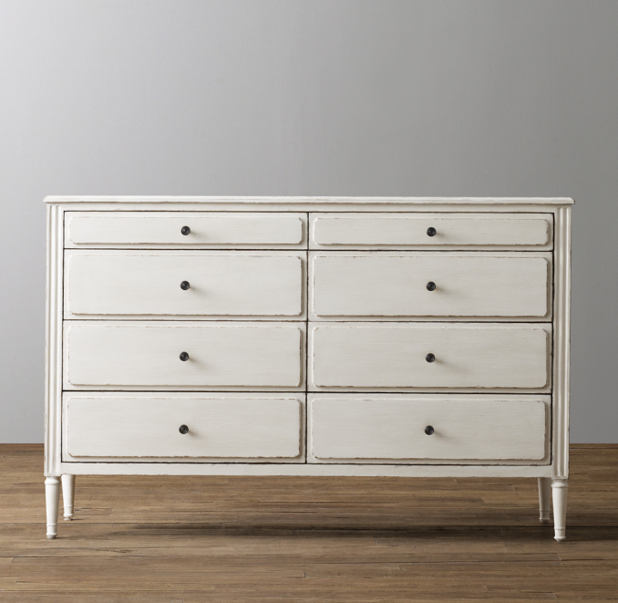 Front view of Marcelle Wide Dresser 