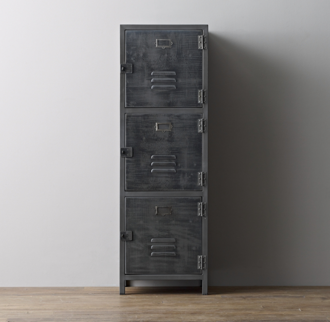 Vintage Locker 3-Door Cabinet 