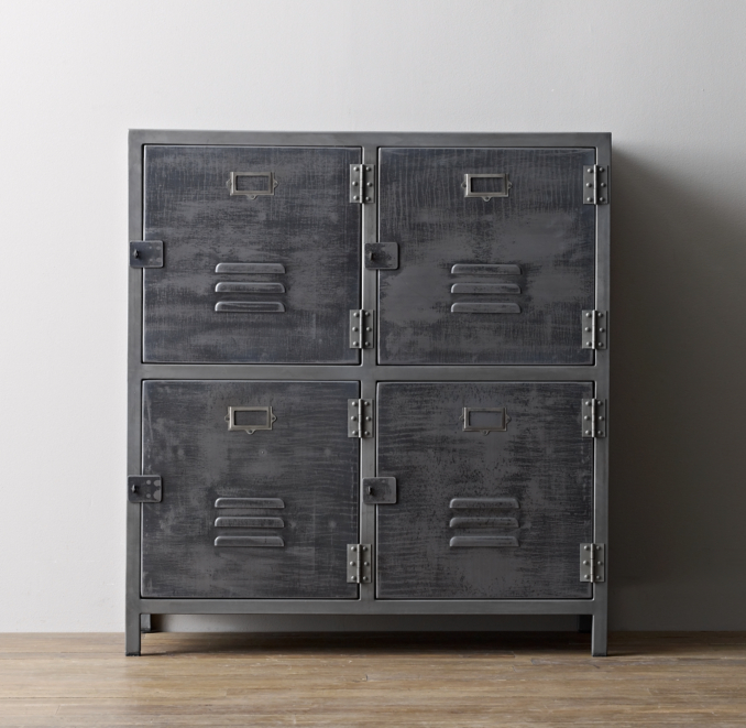 Vintage Locker 4-Door Cabinet | RH