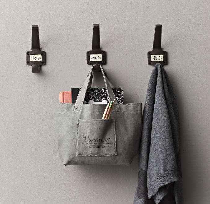 Vintage Schoolhouse Wall Hooks 