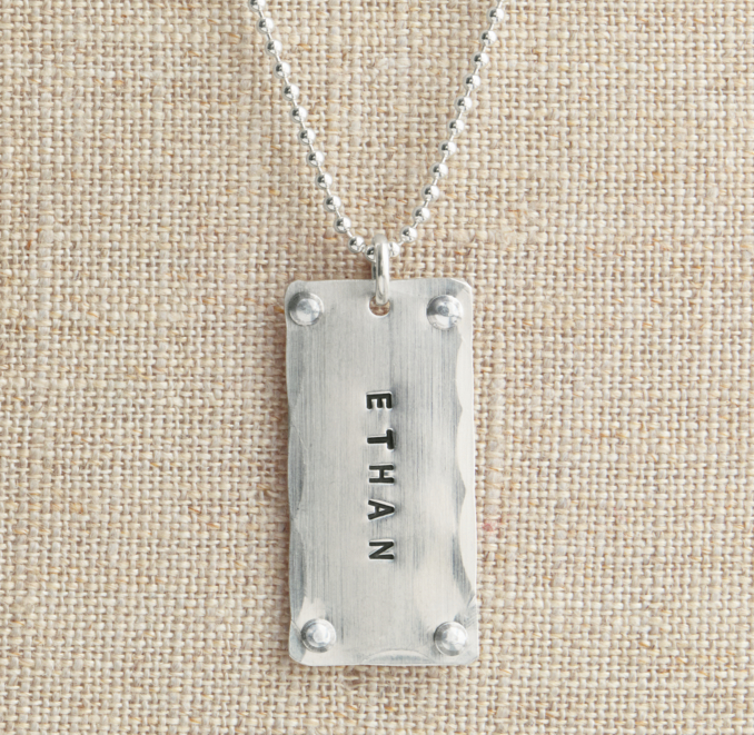 Sterling Silver Rivet Tag | RH Baby & Child