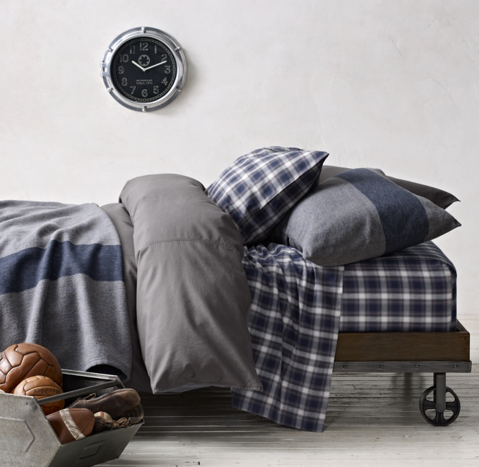 Tumble-Washed Twill Duvet Cover 