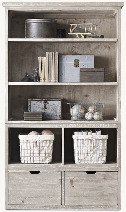 Tribeca Large Bookcase Set | RH
