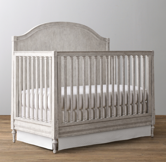 Bellina Arched Conversion Crib Vintage Grey RH