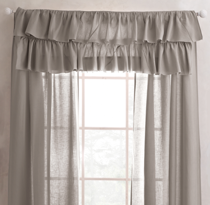 Frayed Ruffle Valance | RH