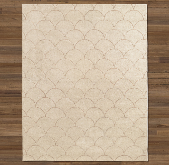 Scallop Wool Rug 