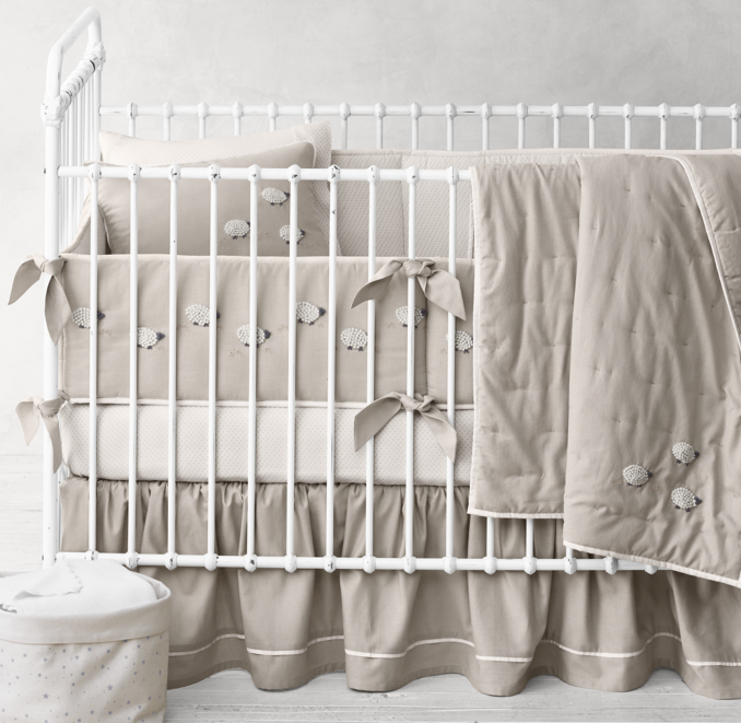 Hand-Knotted Sheep Nursery Bedding Collection | RH Baby & Child