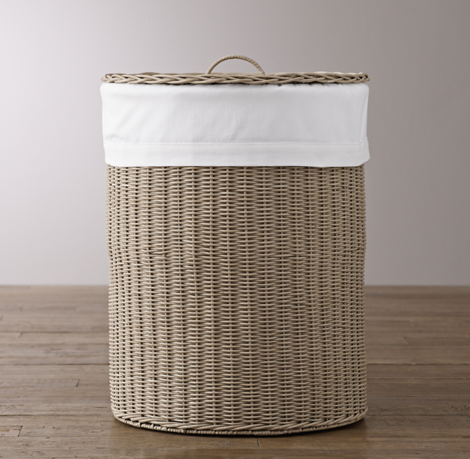 Rutherford Bordered Cotton Hamper Liner 