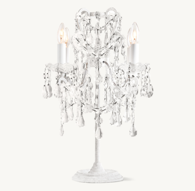 Manor Court Crystal Table Lamp | RH
