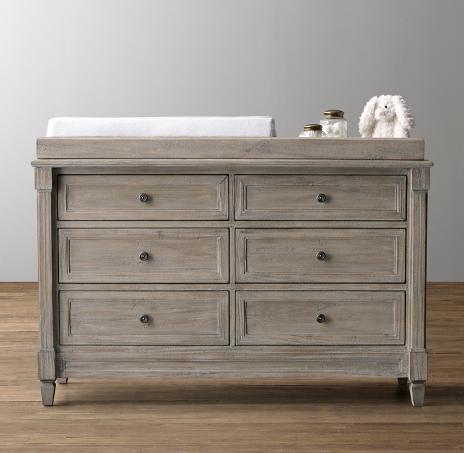 Front view of Montclair Wide Dresser Topper 