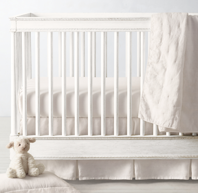 Washed Organic Linen Nursery Bedding Collection