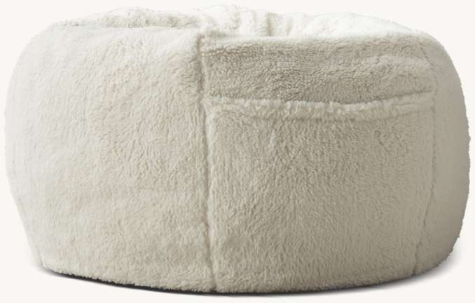 Front view of Luxe Sherpa Bean Bag 