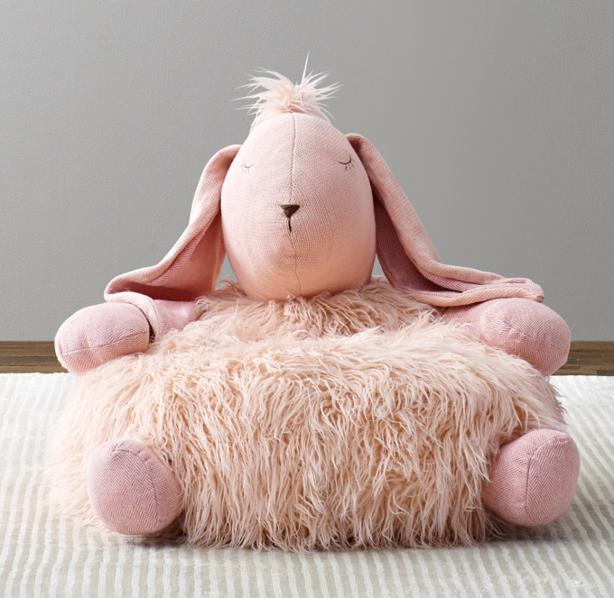 Wooly Plush Bunny Chair RH