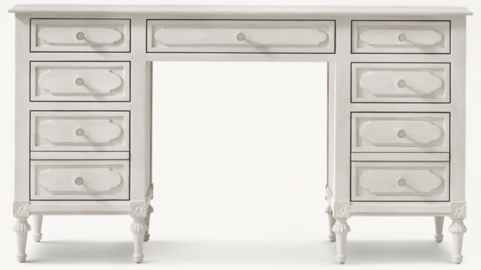 Front view of Bellina Storage Desk 