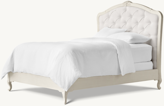 Colette Tufted Bed - Aged White | RH Baby & Child