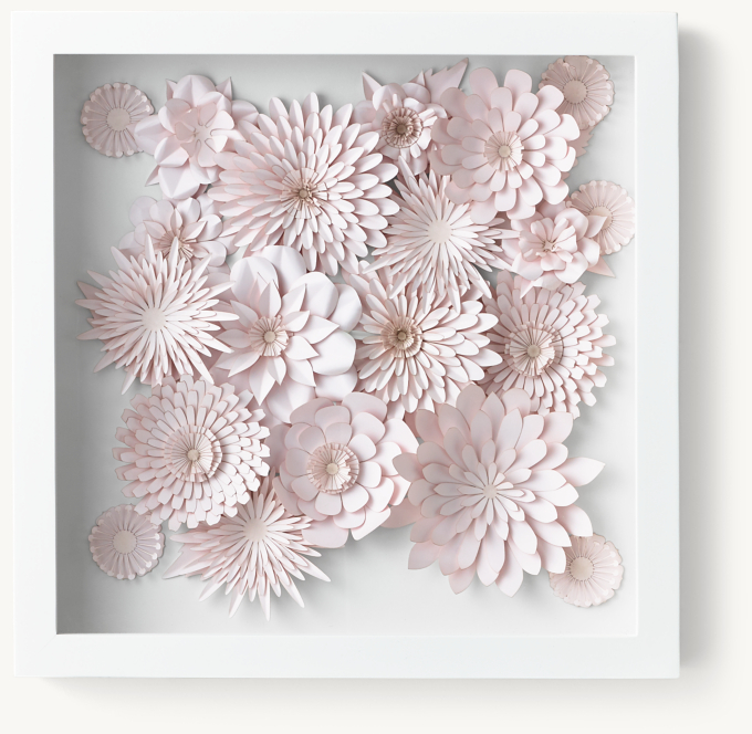 Hand-Folded Paper Flower Art Small - Pink