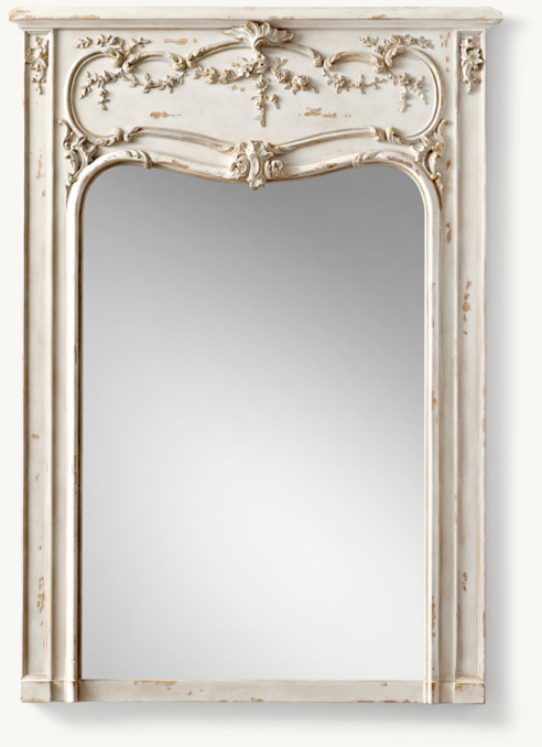 Front view of Adelie Trumeau Dresser Mirror 